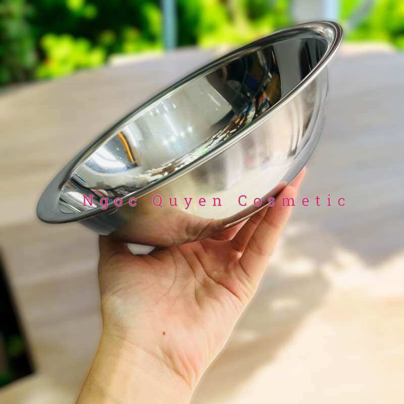Thau inox spa , Thau inox rửa mặt size 22