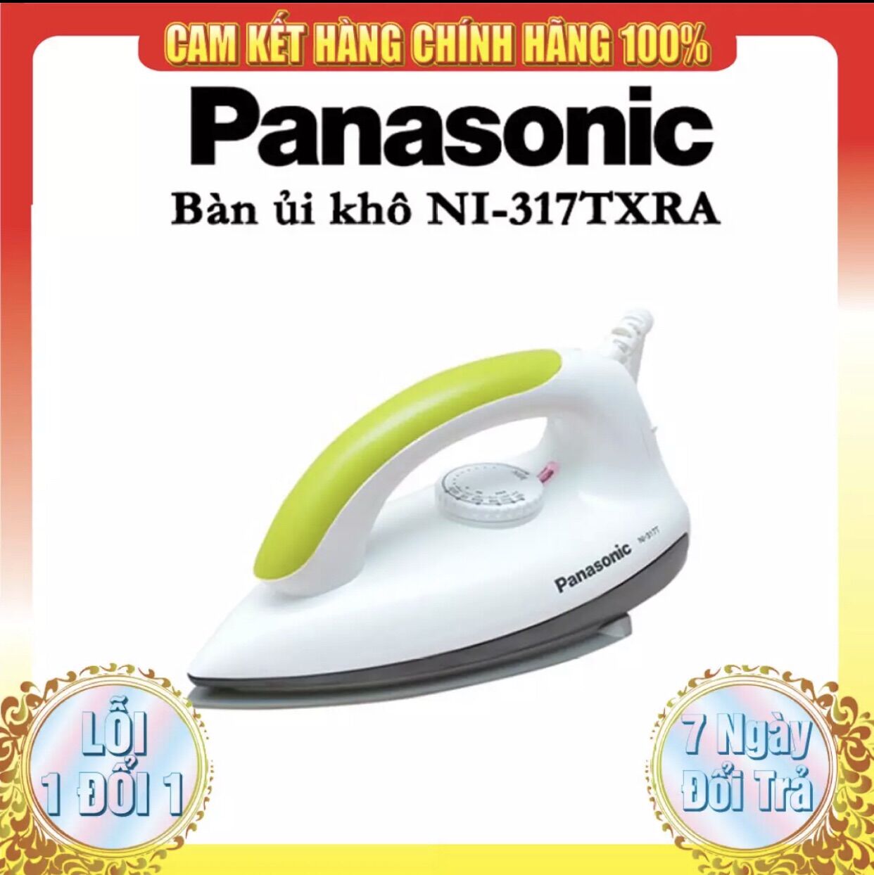 Bàn ủi khô panasonic ni-317t bảo hành 12 tháng