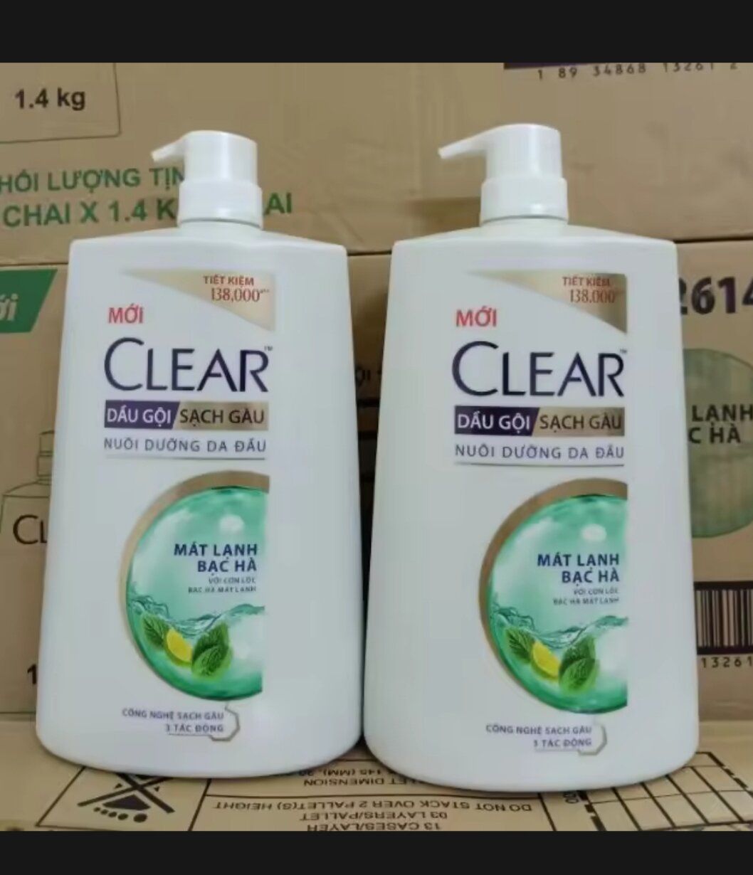 DẦU GỘI CLEAR BẠC HÀ 1KG4