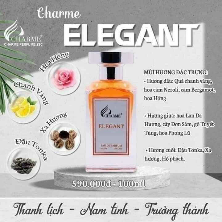 Nước hoa nam elegant 100 ml - nước hoa nam
