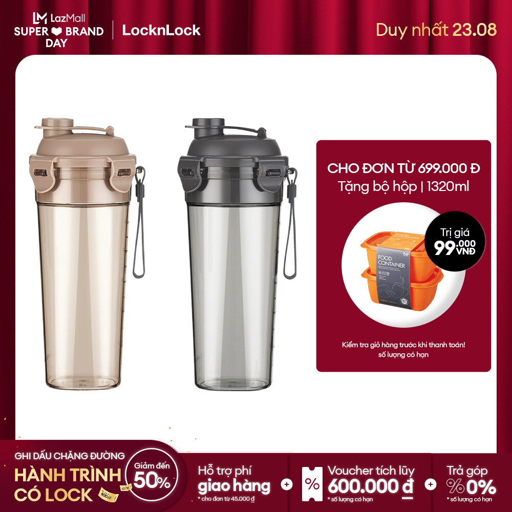 [Duy nhất 23.8 - Mua ngay] Bình lắc Lock&Lock bằng nhựa ABF934N - 680ml