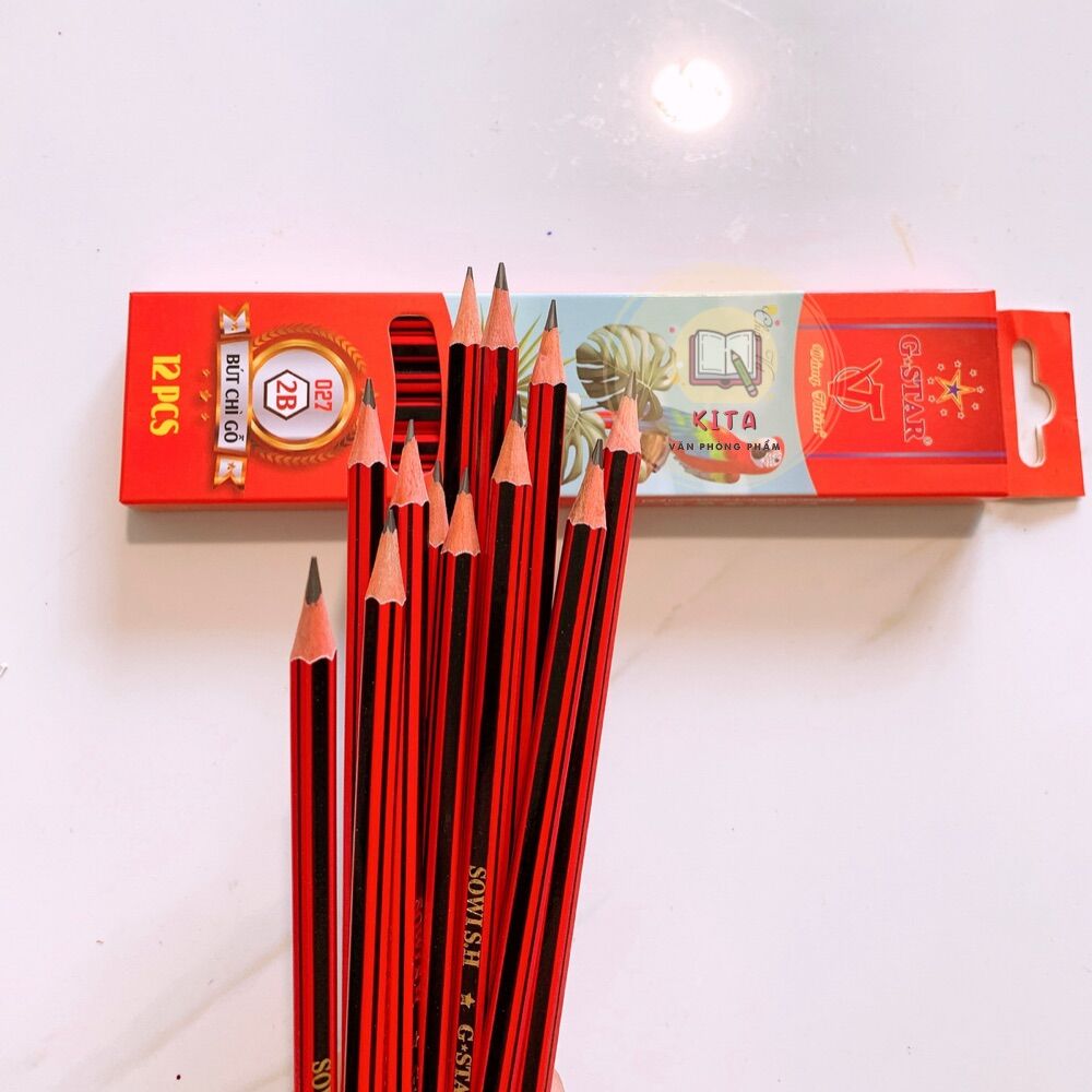 Hộp 12 cây bút chì 2B No.027