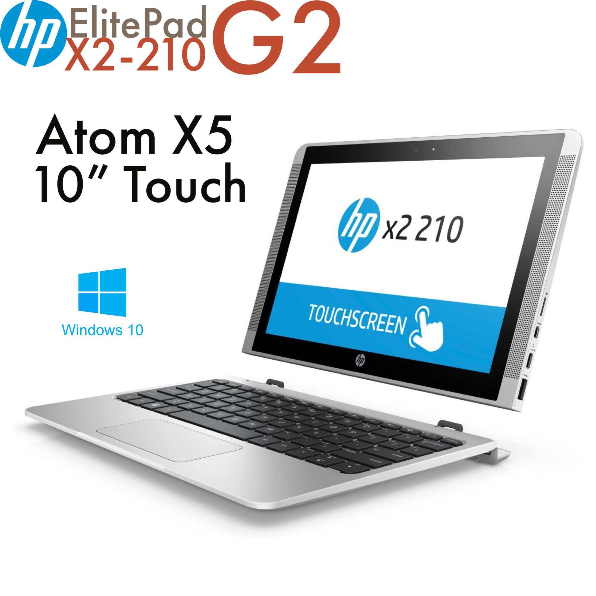 Laptop 2 trong 1 HP Elite X2-210G2 Atom x5-8350, 2gb ram, 32gb SSD, màn 10.1” HD cảm ứng bàn phím tháo rời