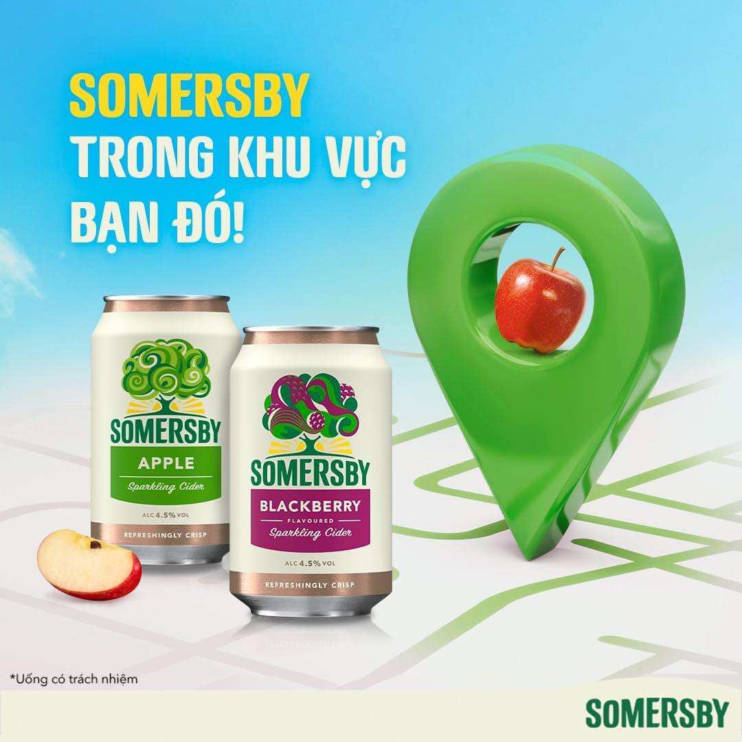 Combo 2 Thùng Somersby vị Mâm Xôi + Vị Táo
