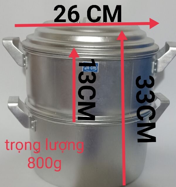 Nồi HẤP BẰNG NHÔM (3kg)