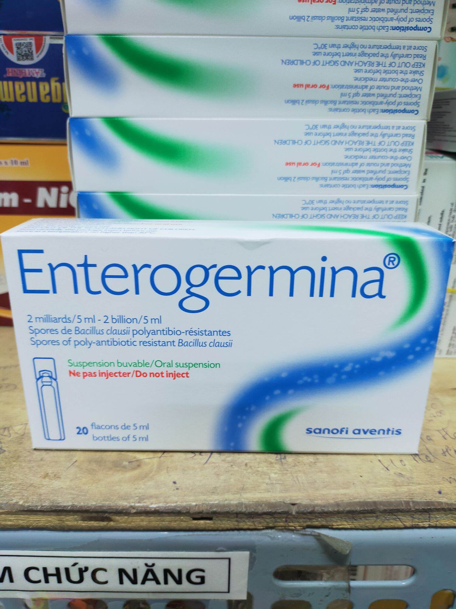 Men vi sinh Enterogermina Ống 5ml