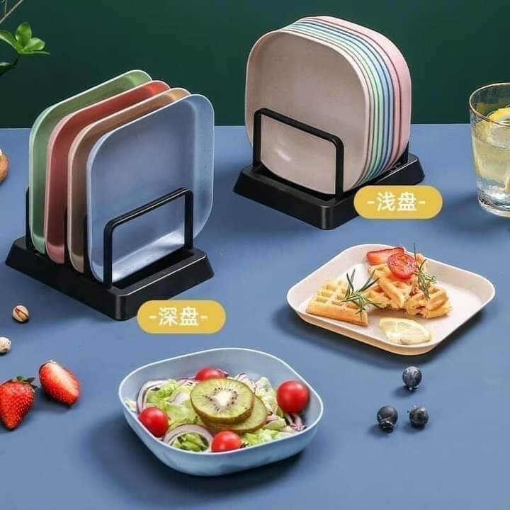 Combo 8 đĩa nhựa lúa mạch mix 2 loại