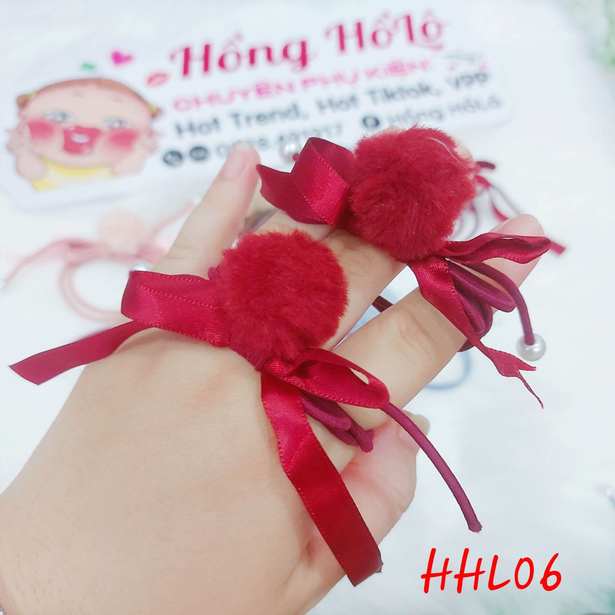 dây cột tóc dễ thương