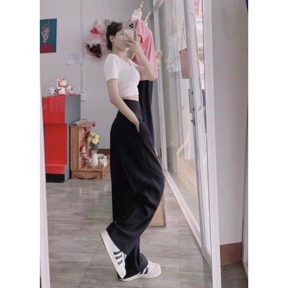 (SHOP TÁO ĐỎ BIGSIZE 50KG ĐẾN 90KG) quần ống suông rộng