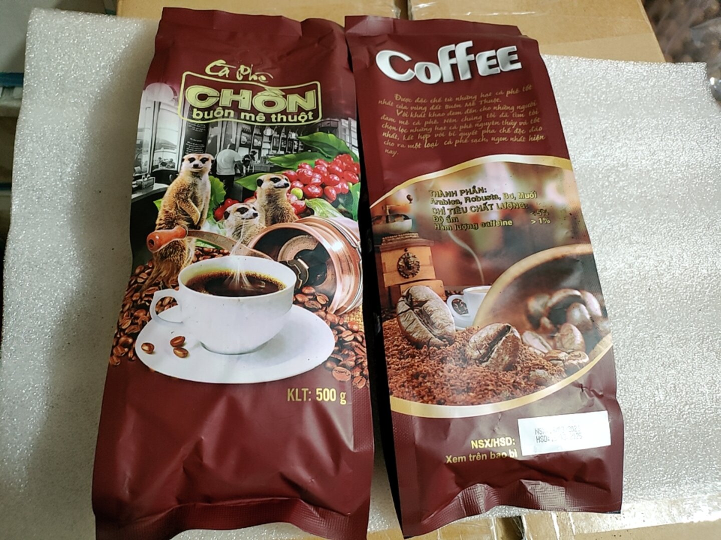 Cà phê CHỒN Buôn Ma Thuột gói 500gr