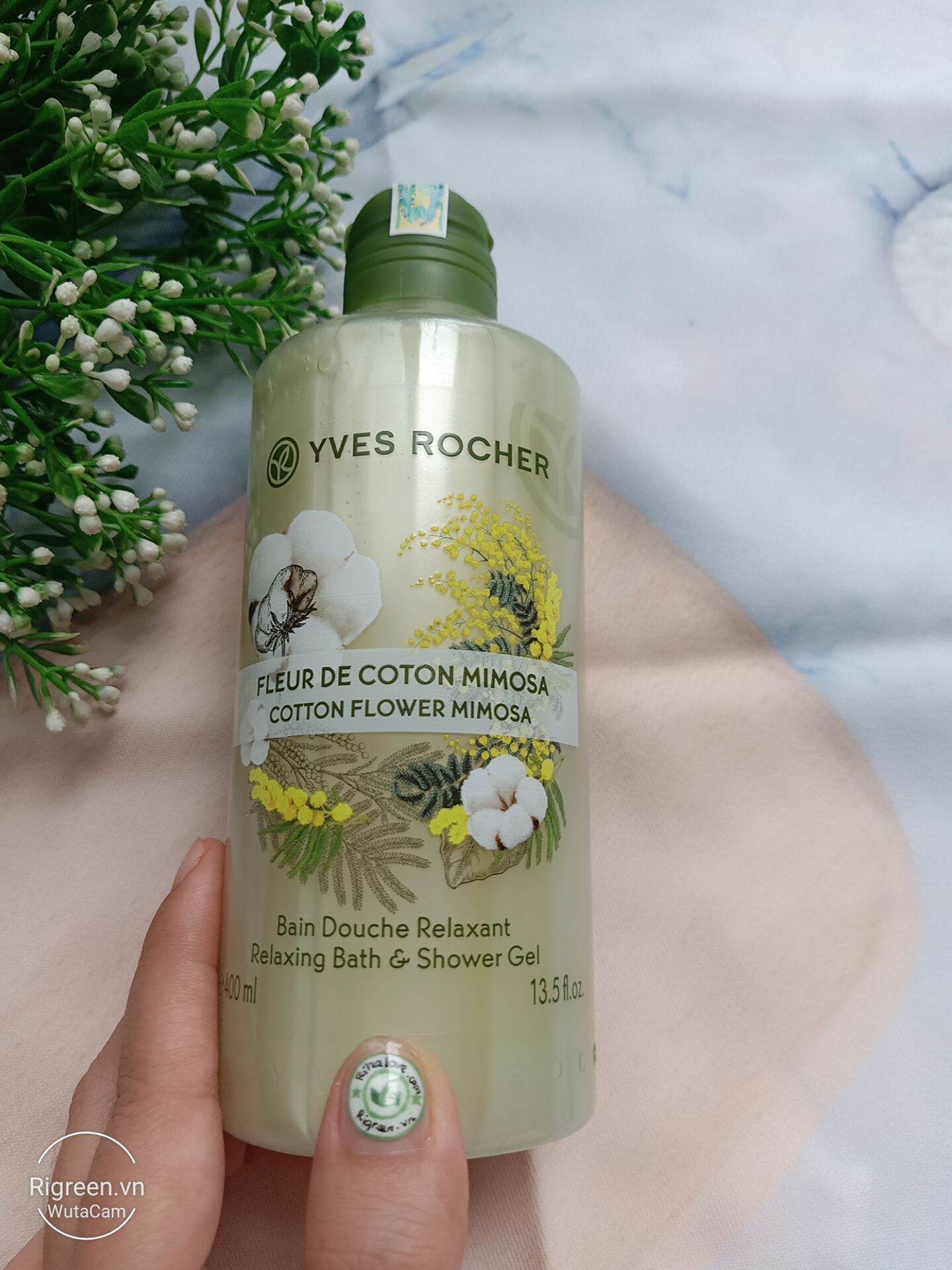 Sữa tắm Yves Rocher chính hãng 400ml Hương Cotton