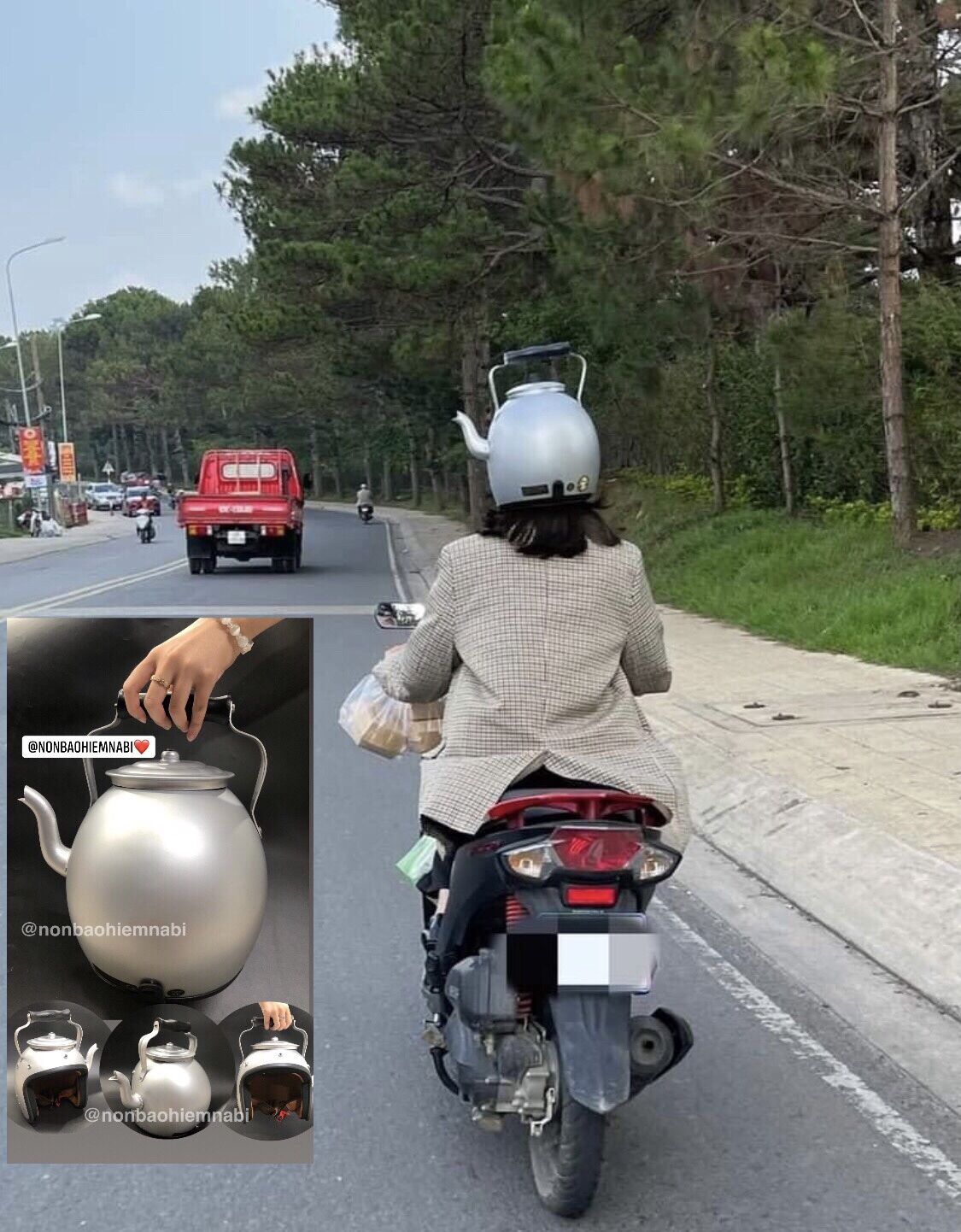 [HCM]Mũ bảo hiểm ấm nước cao cấp