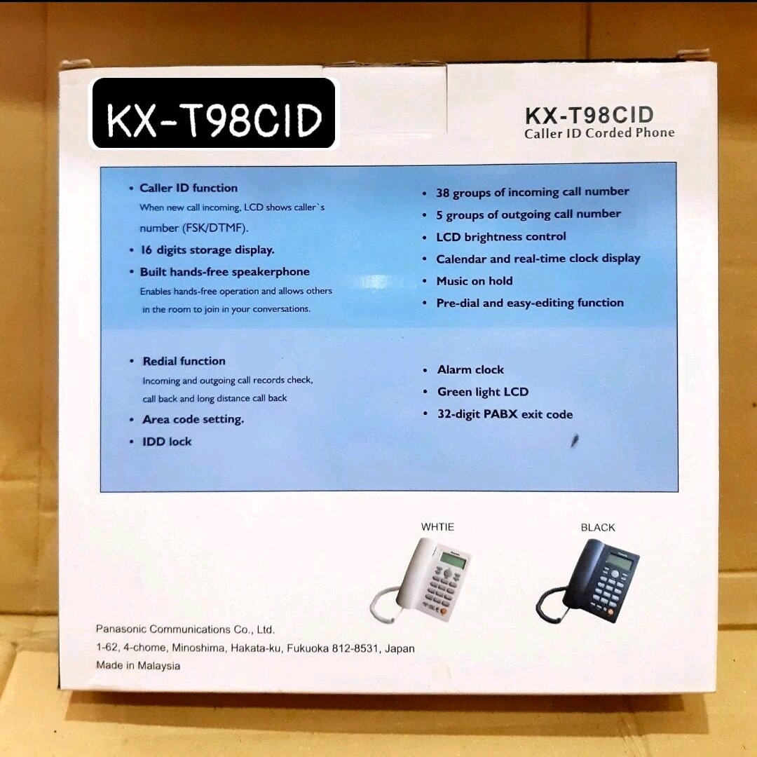 Điện Thoại Để Bàn Panasonic KX-T98CID