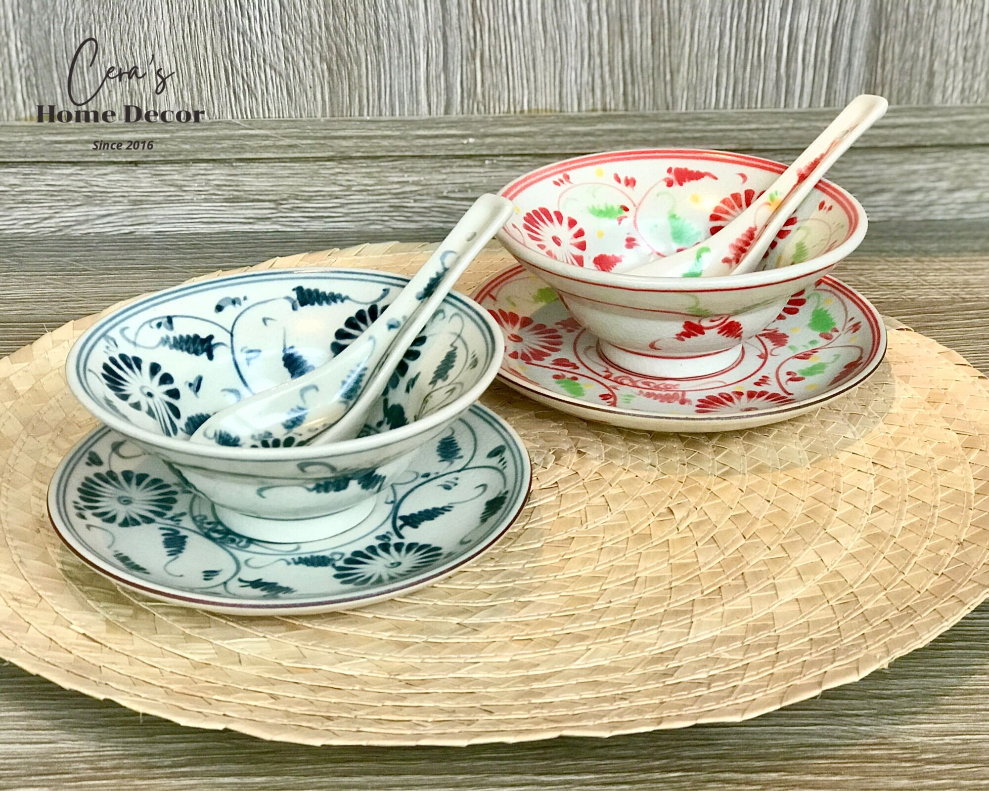 Bát chiết yêu men rạn Bát vẽ tay phi 13cm