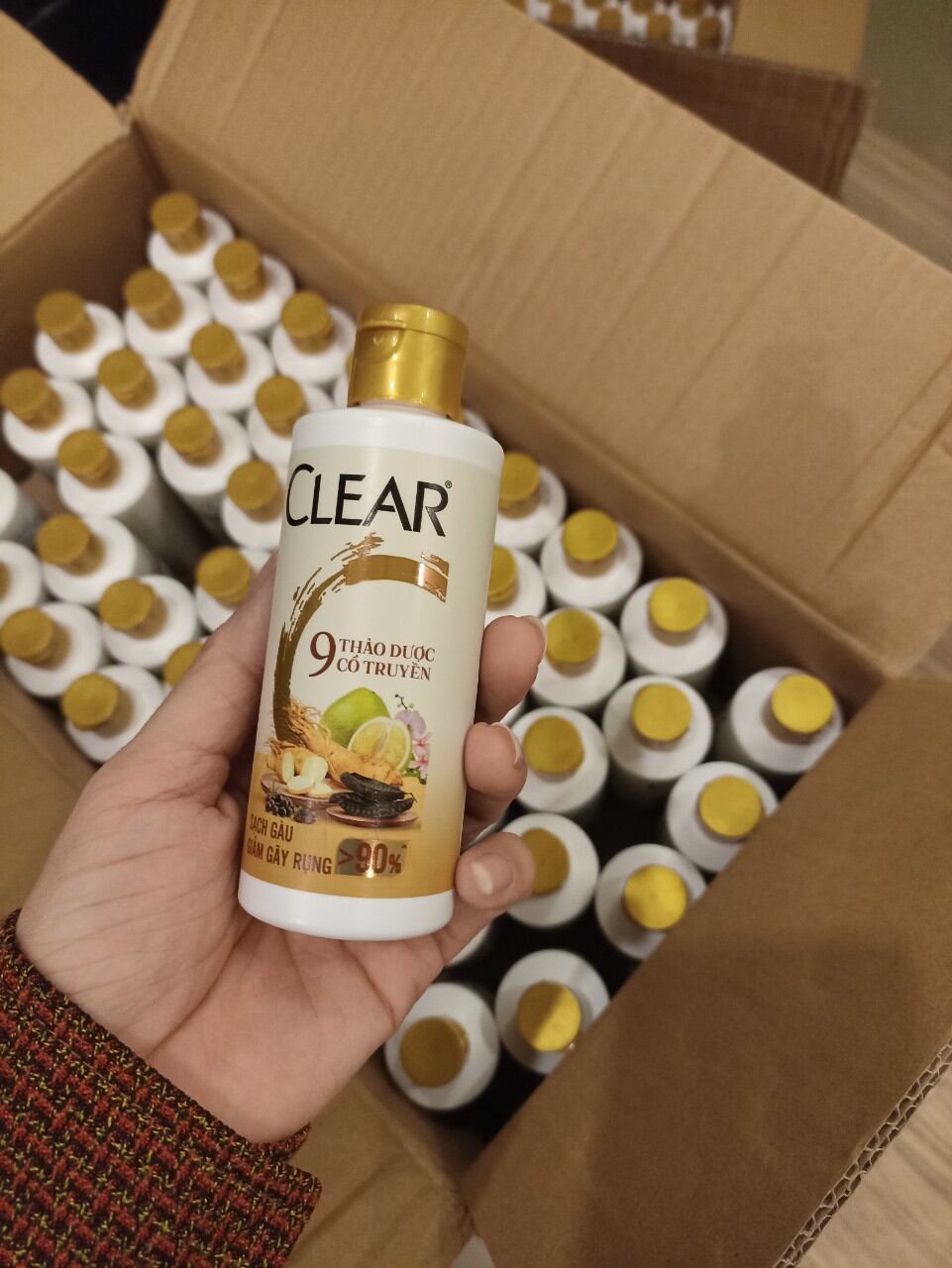 Combo 5 chai Dầu gội Clear thảo dược 100ml hàng tặng