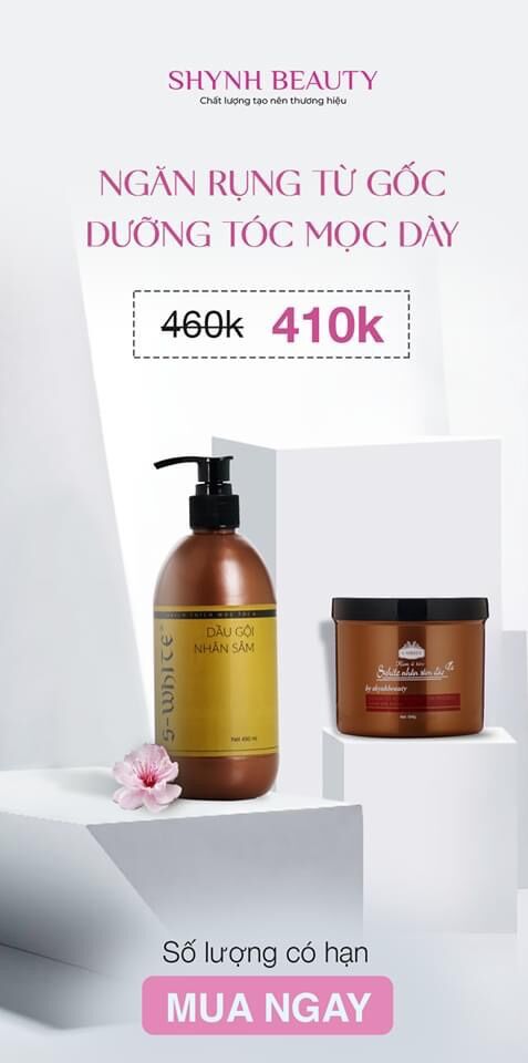 Combo dầu gội và ủ tóc nhân sâm đào date mới