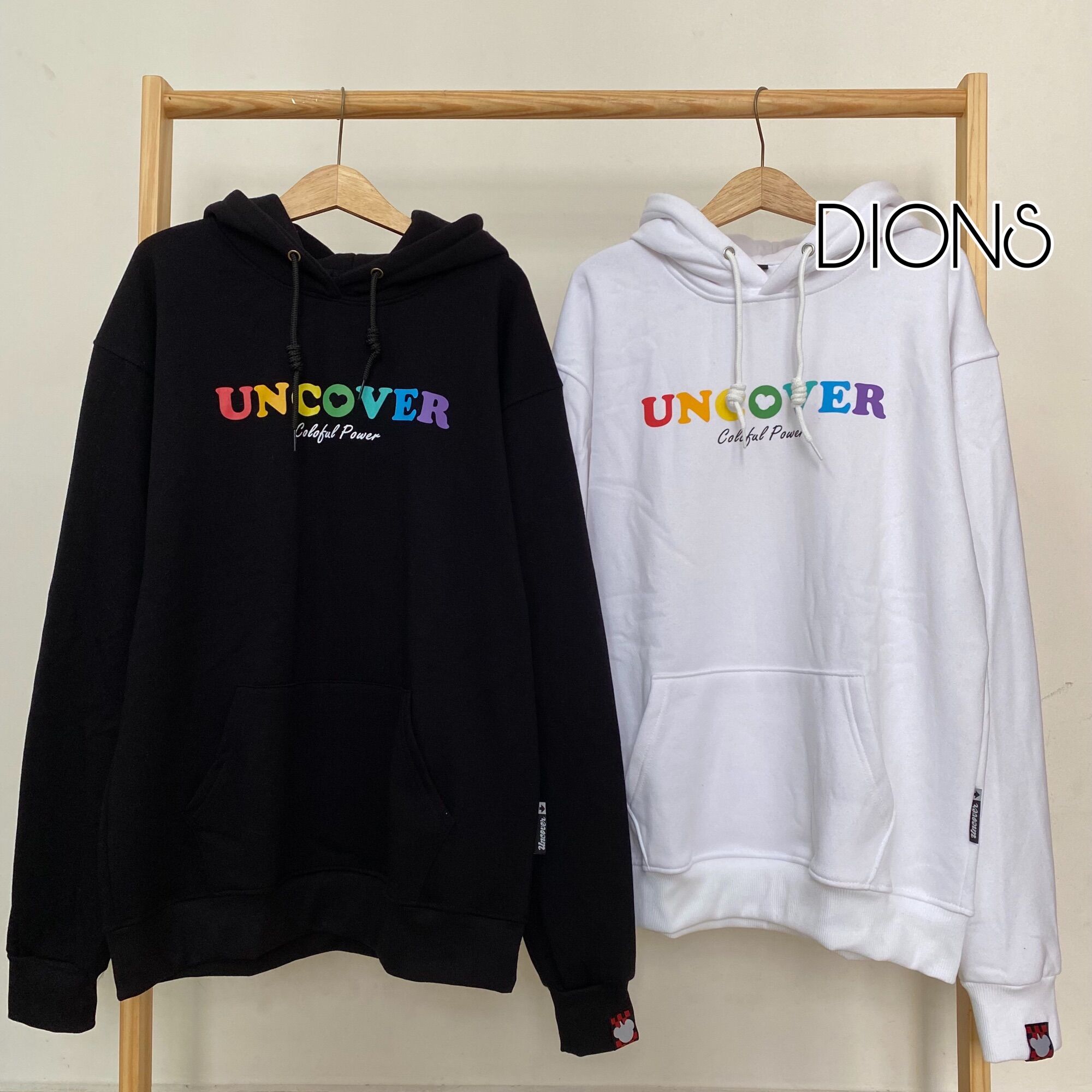 Áo Khoác Hoodie UNCOVER Basic V2 Full Tag Vải