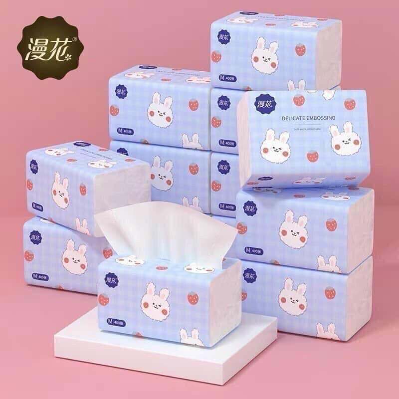 Gói Giấy Ăn Thỏ Trắng Siêu Dai Siêu Mịn