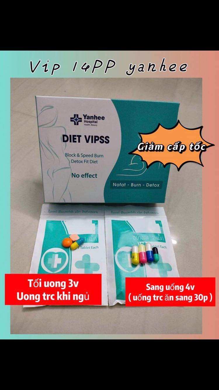 Giảm cân dietvip 14PP [ Phiên Bản Cao Cấp Lt 1 tuần giảm cấp tốc ]