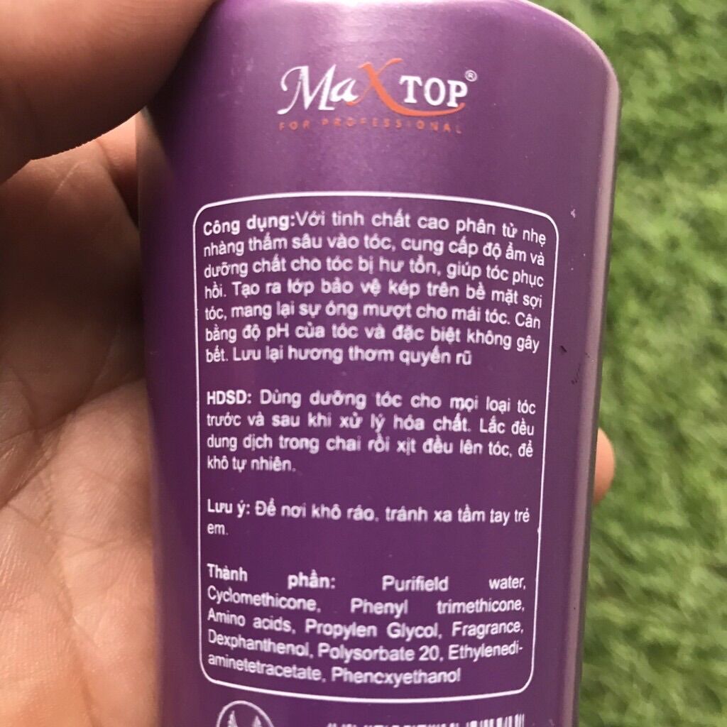 [HCM]XỊT DƯỠNG SIÊU PHỤC HỒI TÓC MAXTOP REPAIR 200ml