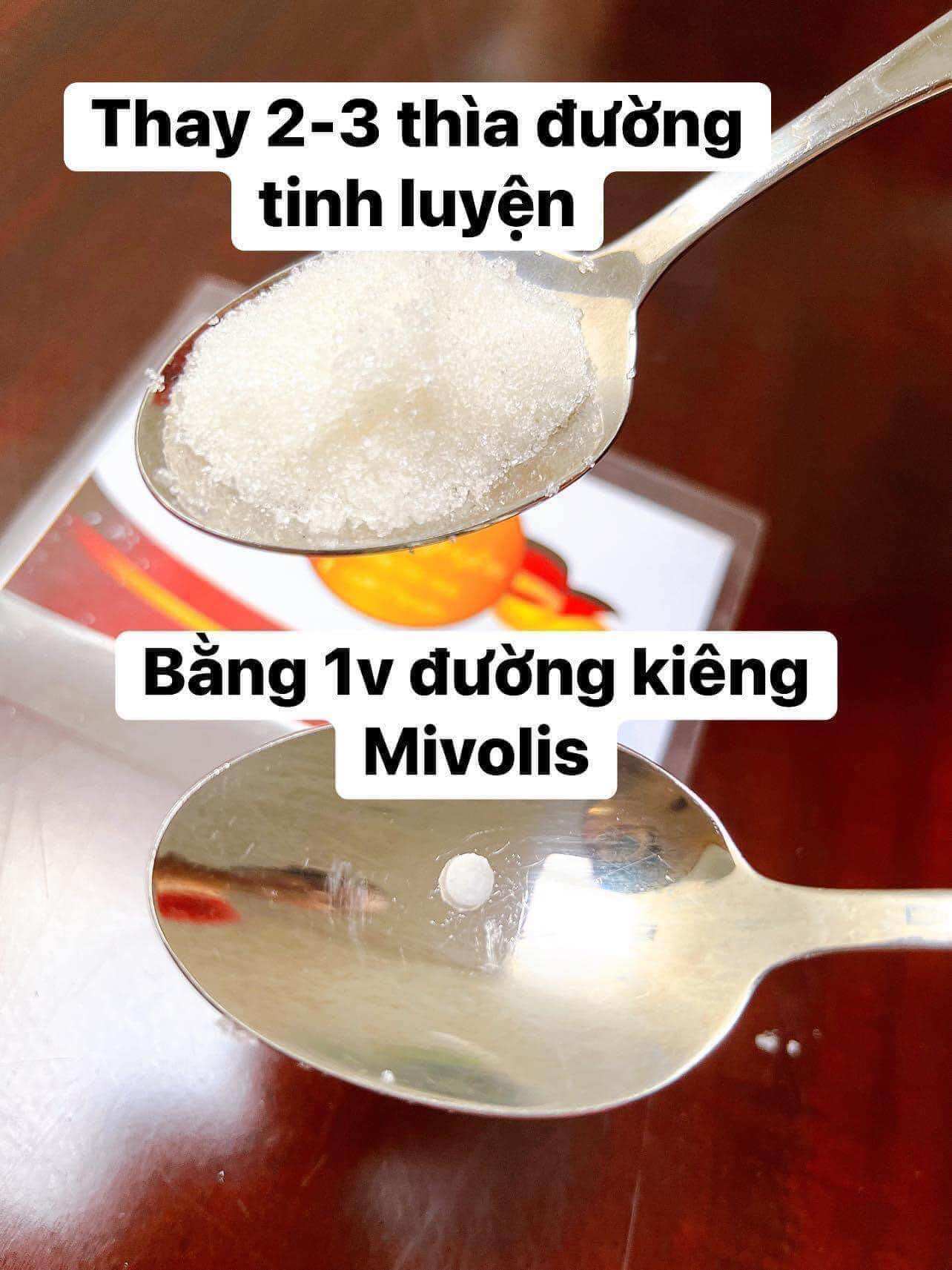 Viên đường ăn kiêng Mivolis Đức (hộp 1200 viên)