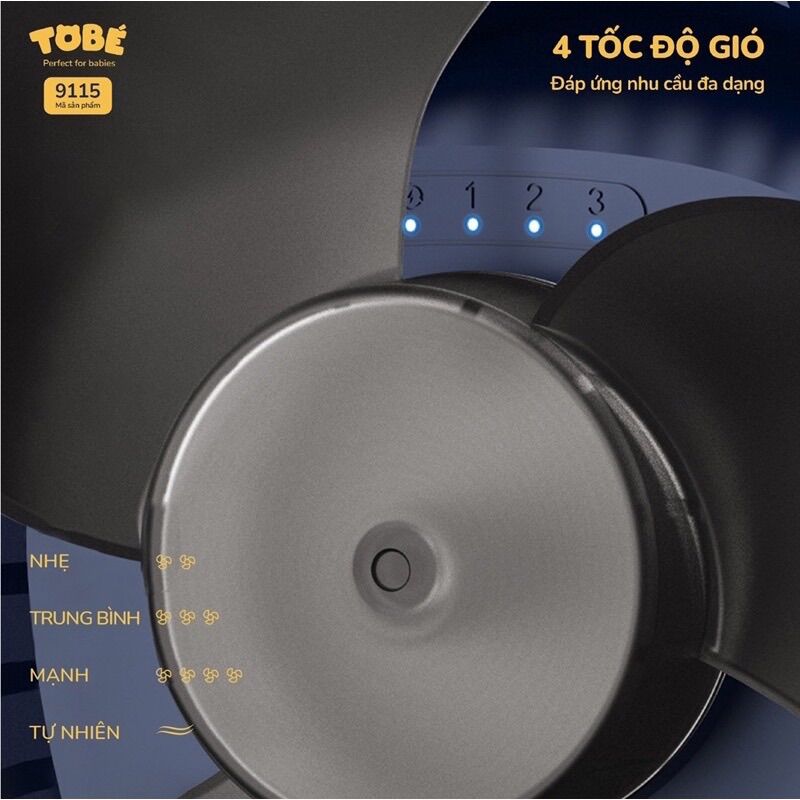 Quạt tích điện mini ToBe