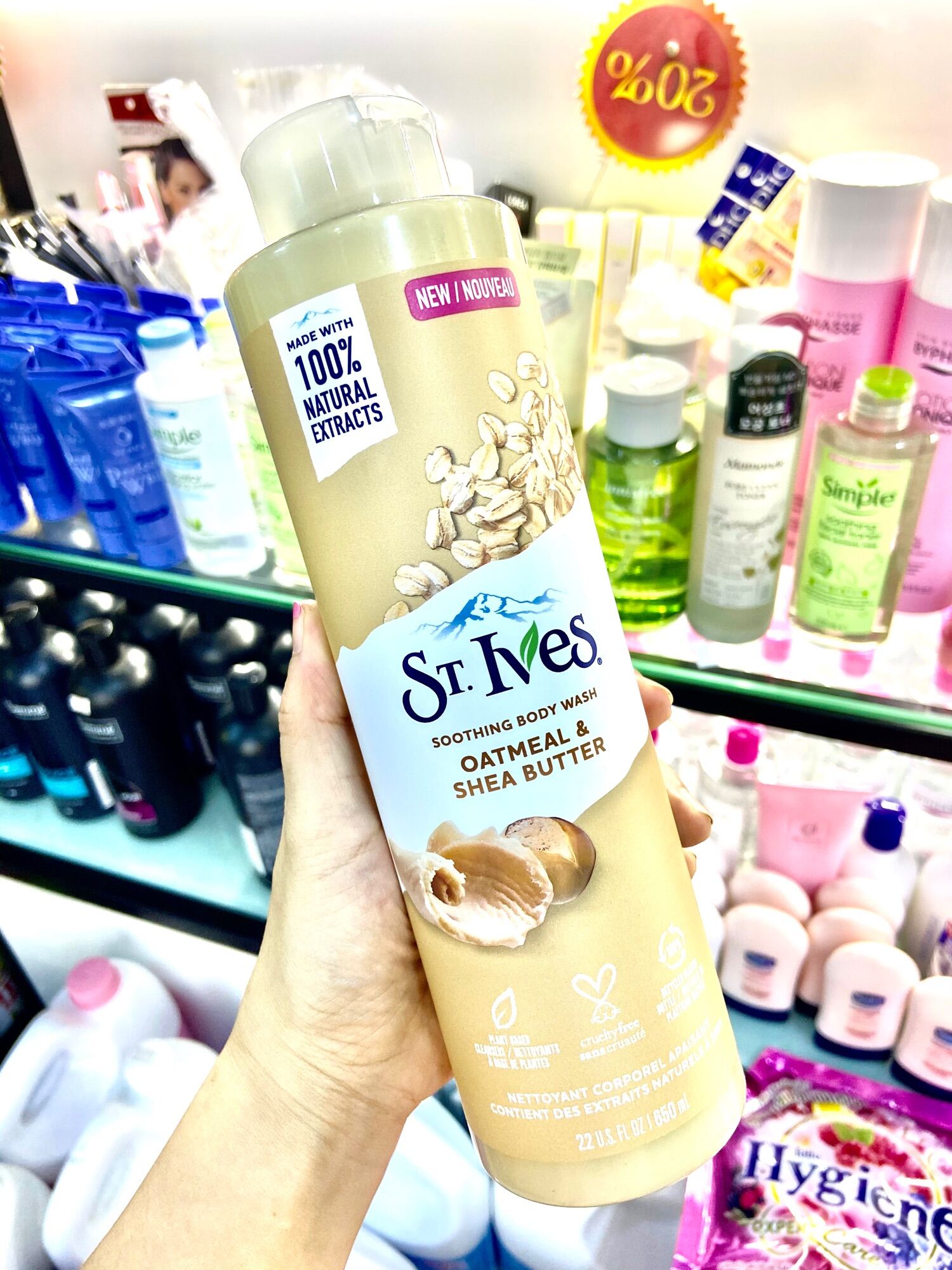 [Hcm][Mẫu Mới 2021] Sữa Tắm St.ives Stives Body Wash Mỹ 650Ml Dành Cho Da Khô