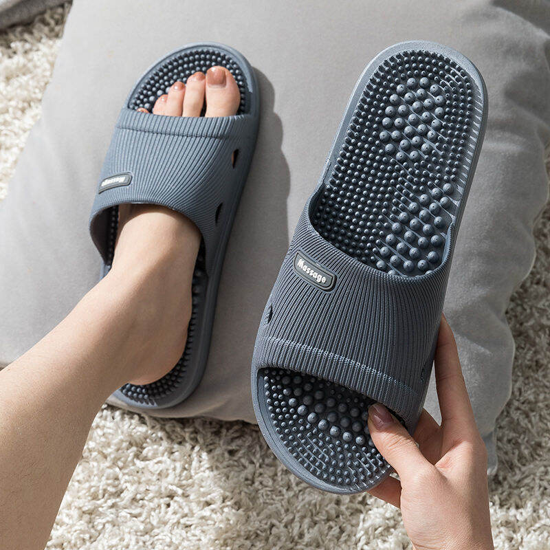 Dép massage nam dép mát xa chân đế chân chống trượt trong nhà cặp đôi đi trong nhà tắm phòng tắm gia dụng mùa hè dép nữ