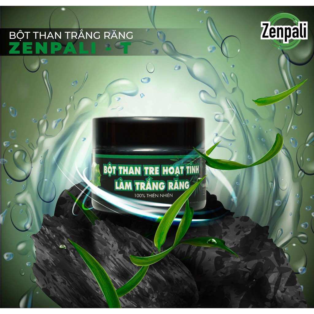 [CAM KẾT CHUẨN HÃNG] Bột than tre hoạt tính trắng răng Zenpali
