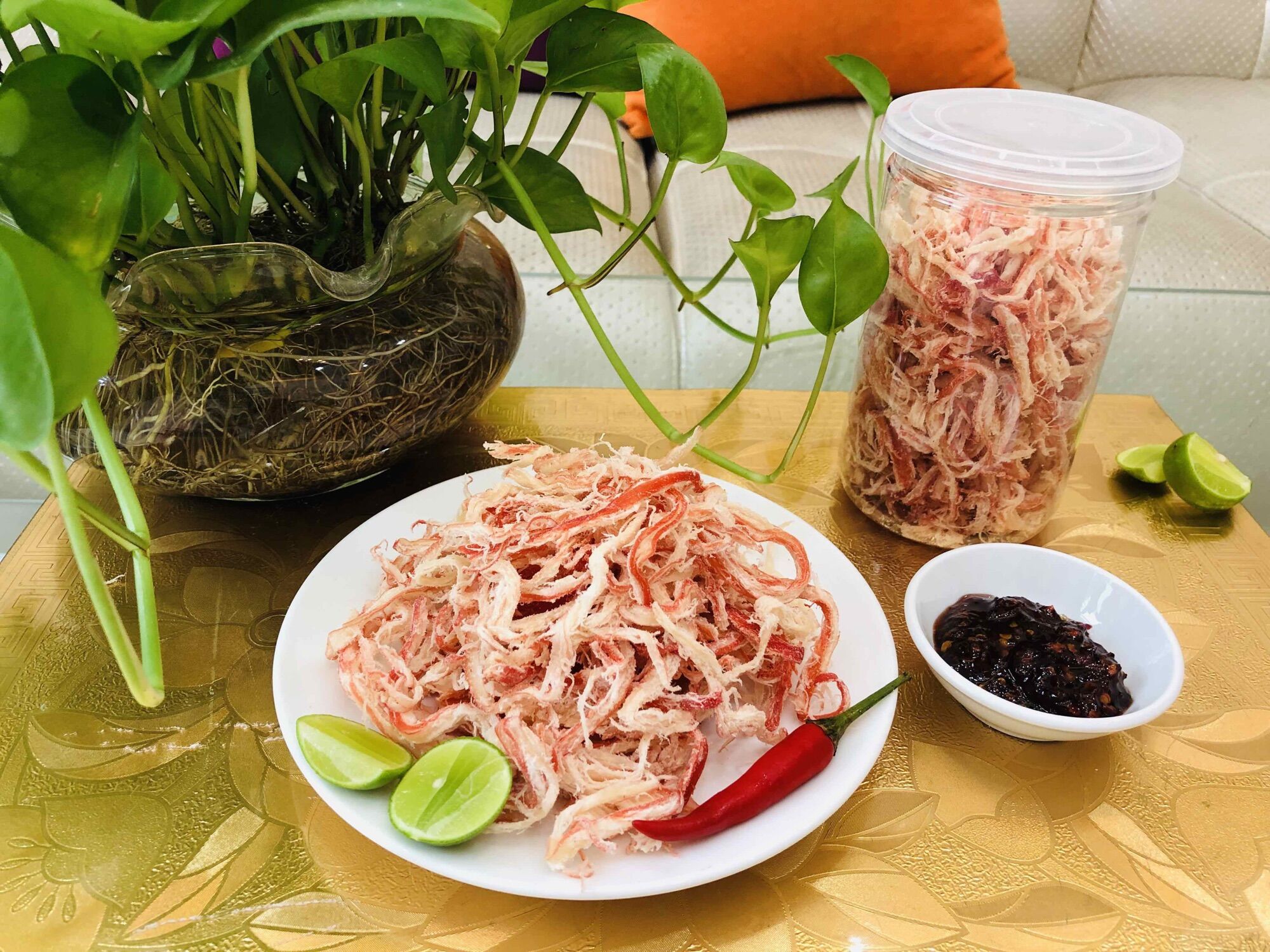 [HCM]Mực Xé Sợi Hấp Dừa Thái Lan 250gr