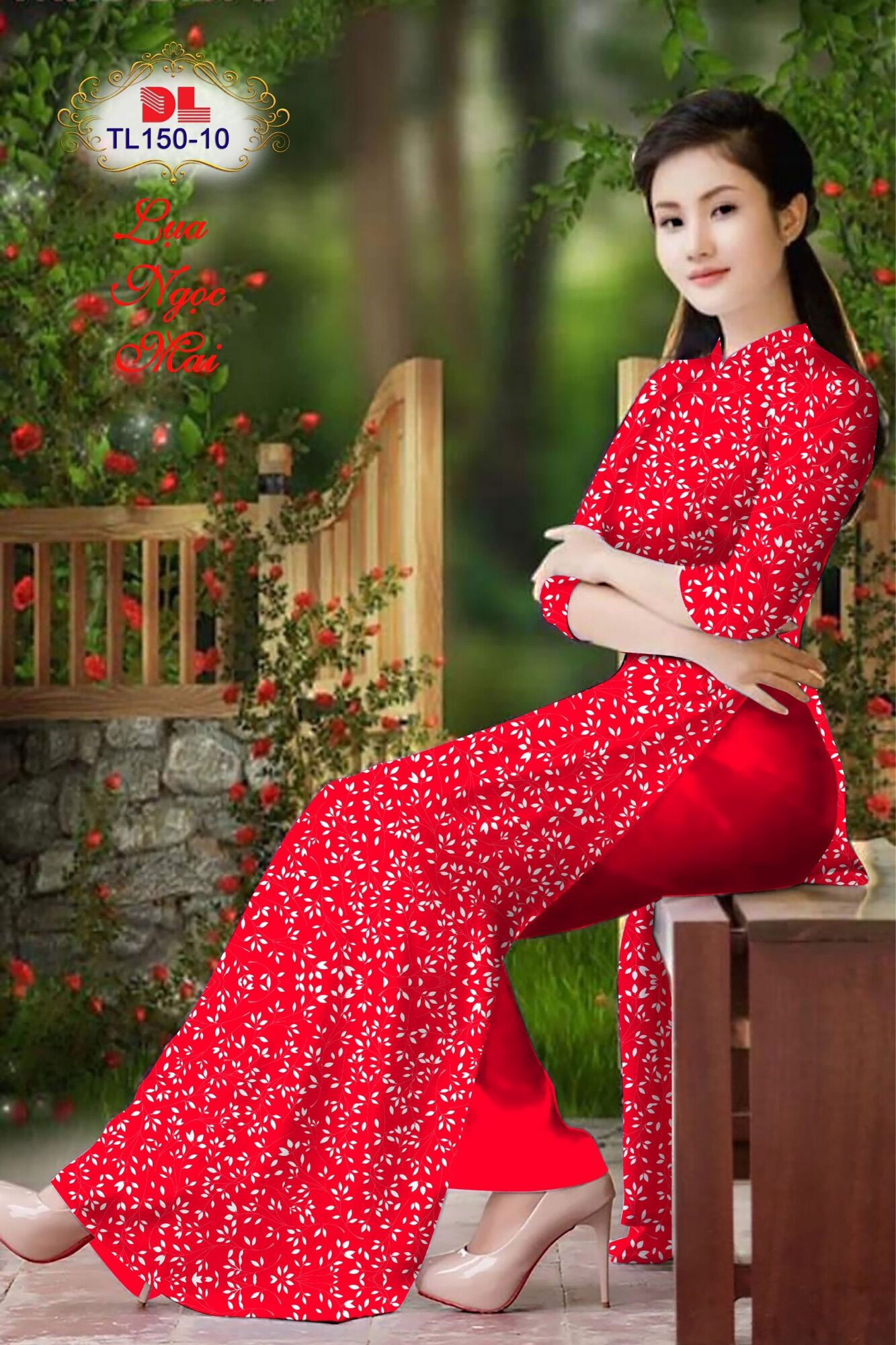 [HCM]Vải áo dài hoa nhí