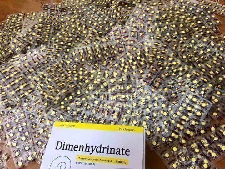 Set 10 vỉ say xe Dimenhydrinate Thái Lan chính hãng