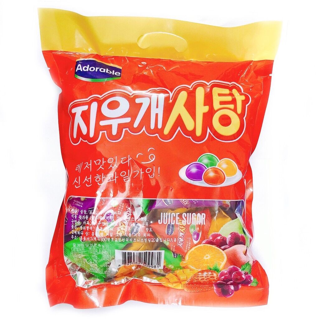 Kẹo Dẻo Trái Cây Hàn Quốc Adorable (Gói 360g)