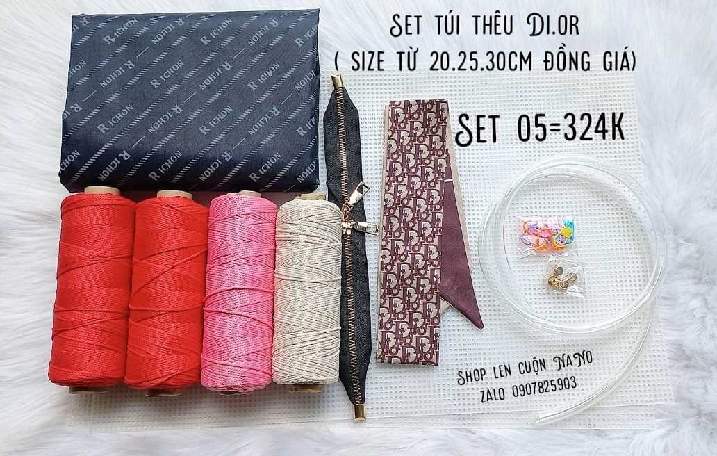 Sét Túi Thêu Canvas