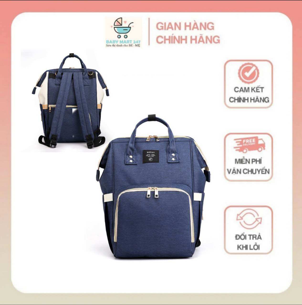 Babo bỉm sữa đa năng, chất vải tốt siêu bền, nhiều ngăn tiện dụng, có ngăn giữ nhiệt sữa cho bé, giá ưu đãi cho mẹ bỉm