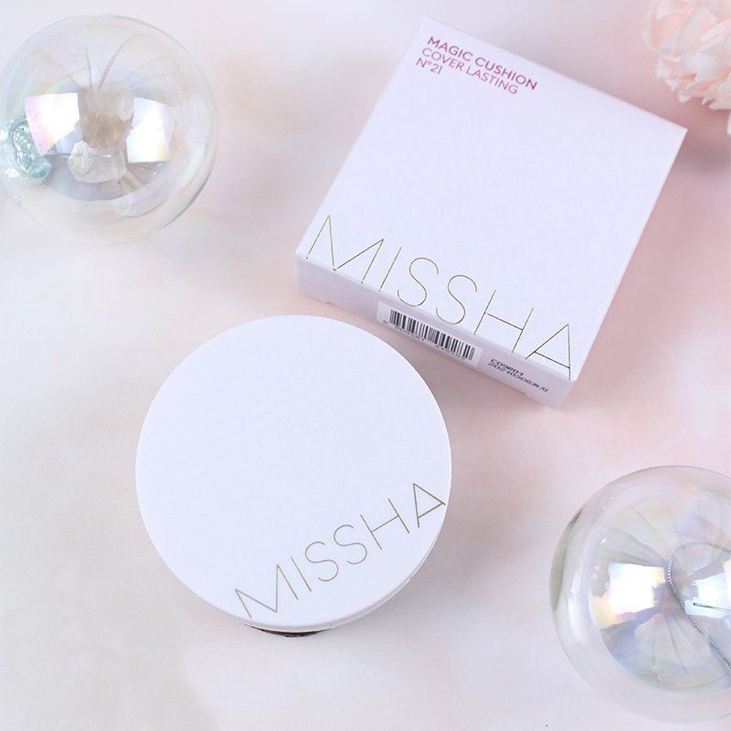 Phấn nước che phủ tốt lâu trôi missha magic cushion cover lasting spf50+ pa+++
