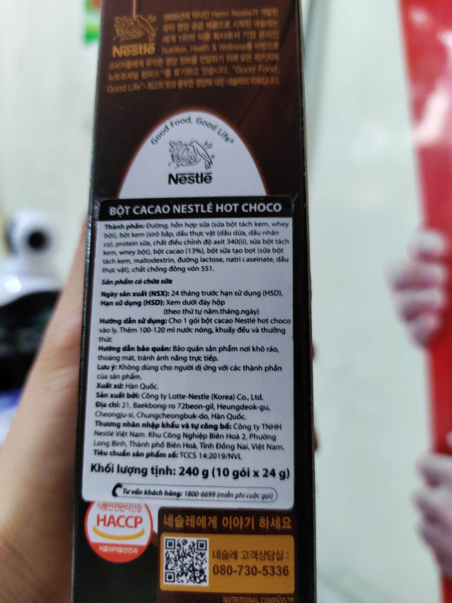 Hot Choco | original | Nestle 240g | Hàn Quốc