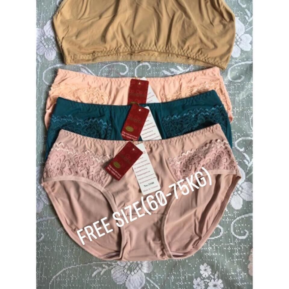 Set 5 Quần lót nữ Thịnh Phát size trung, quần chíp nữ thun lạnh phối ren