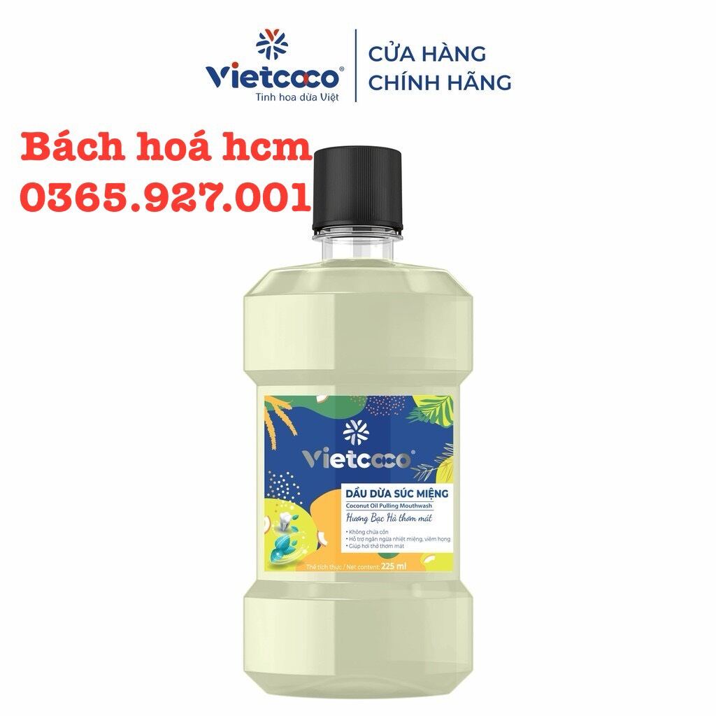 Dầu dừa súc miệng vietcoco 225ml