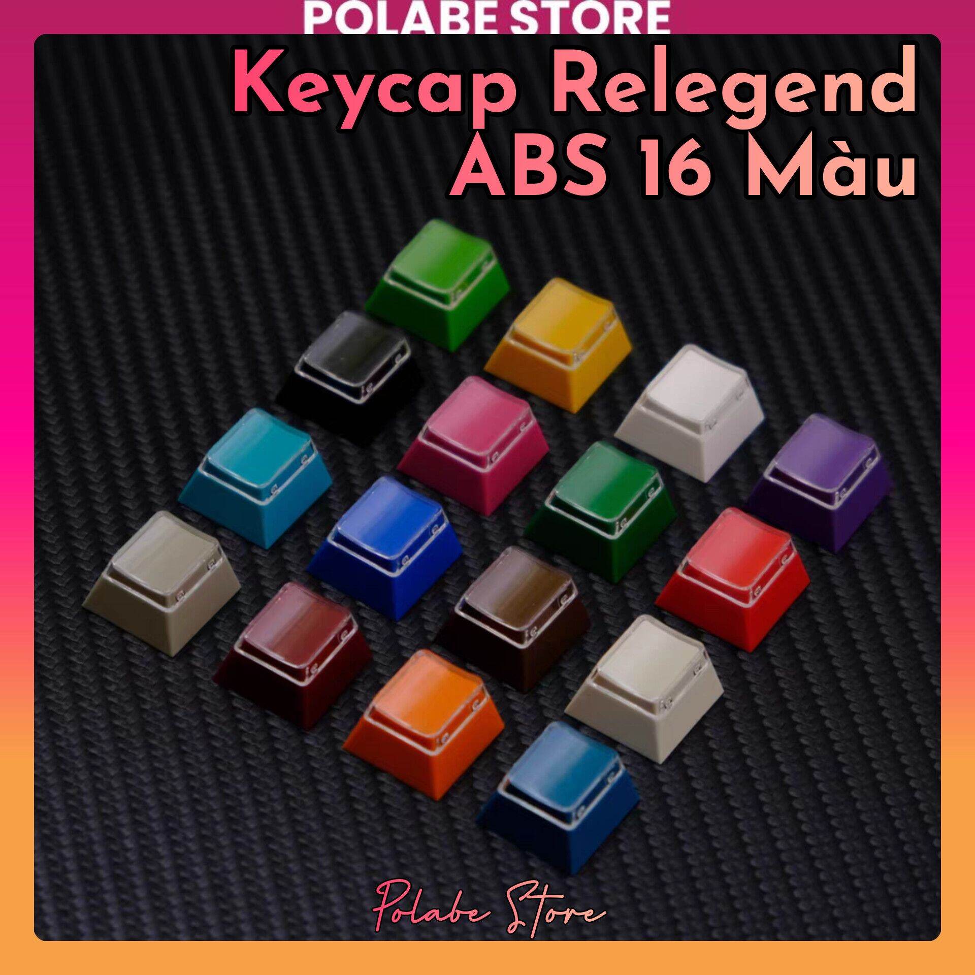 Keycap Aifei Relegend 16 màu Cherry profile bàn phím cơ Polabe Store Keycap Relegend ABS