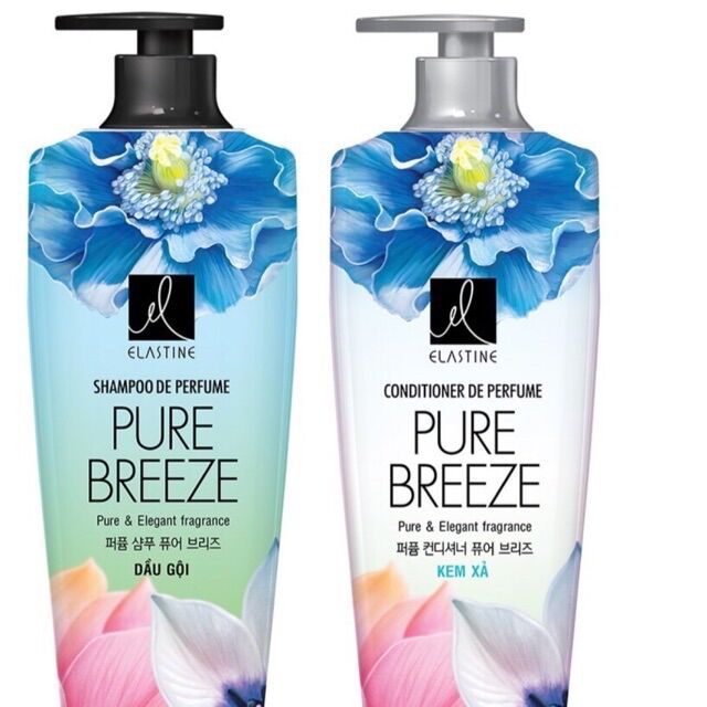 Dầu gội elastine pure breeze 600g ,dầu xả elastine pure breeze 600g