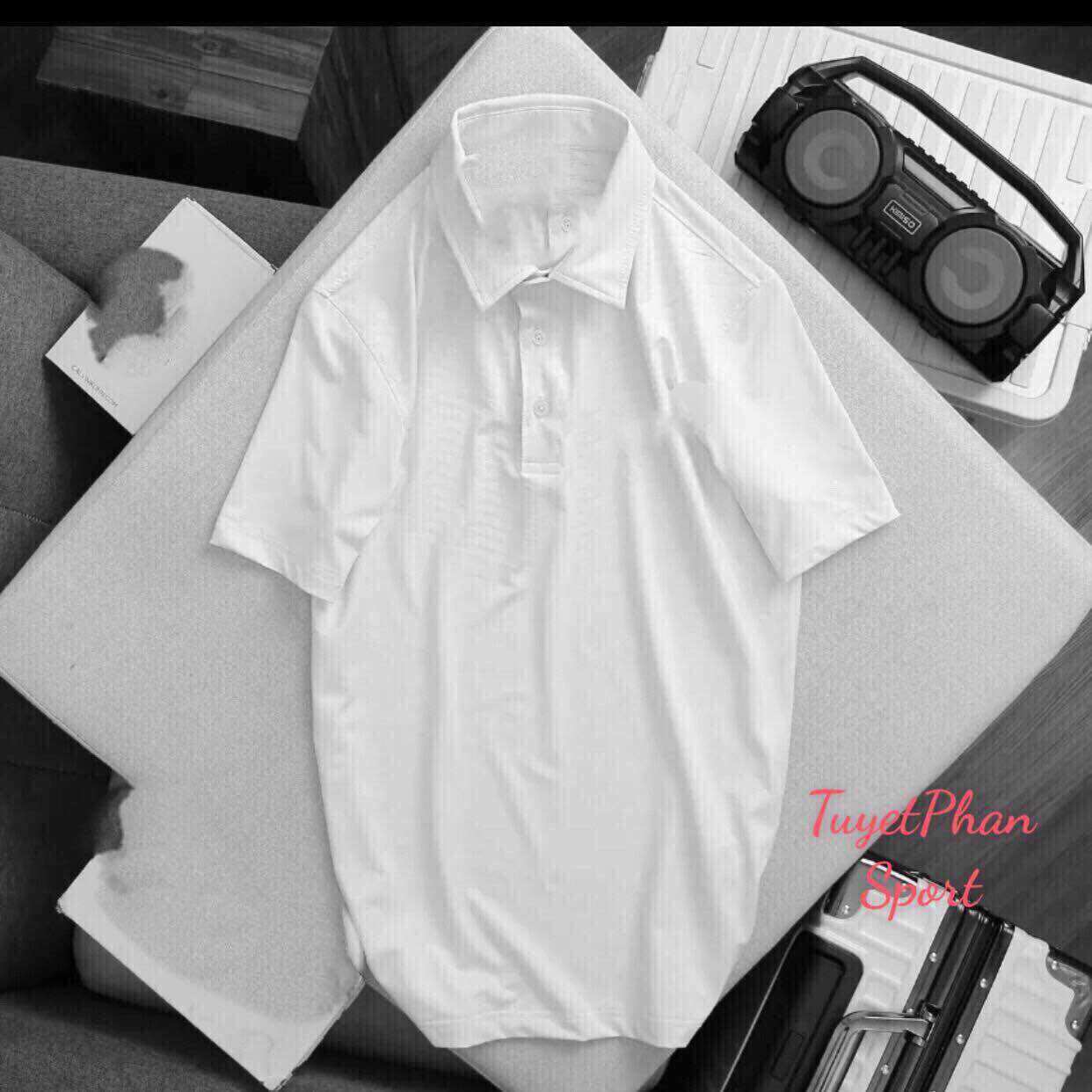 Áo thun nam có cổ thể thao, thun lạnh poly, co giãn 4 chiều