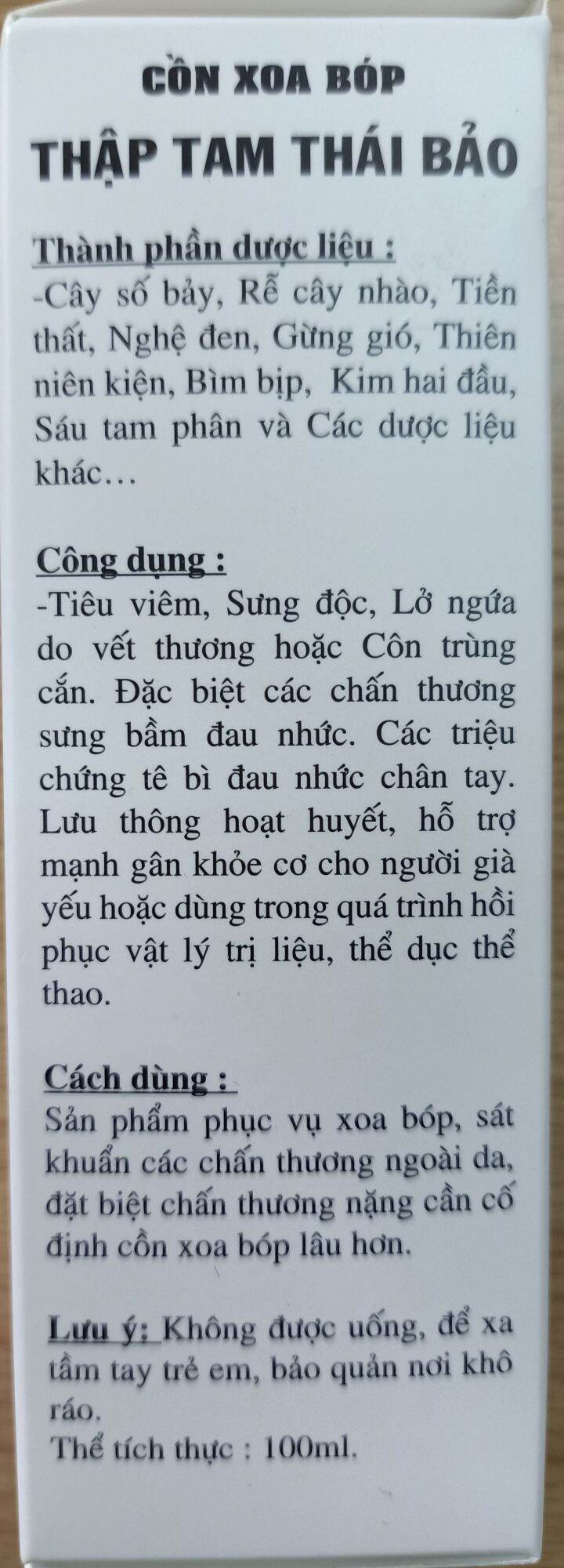 cồn xoa bóp