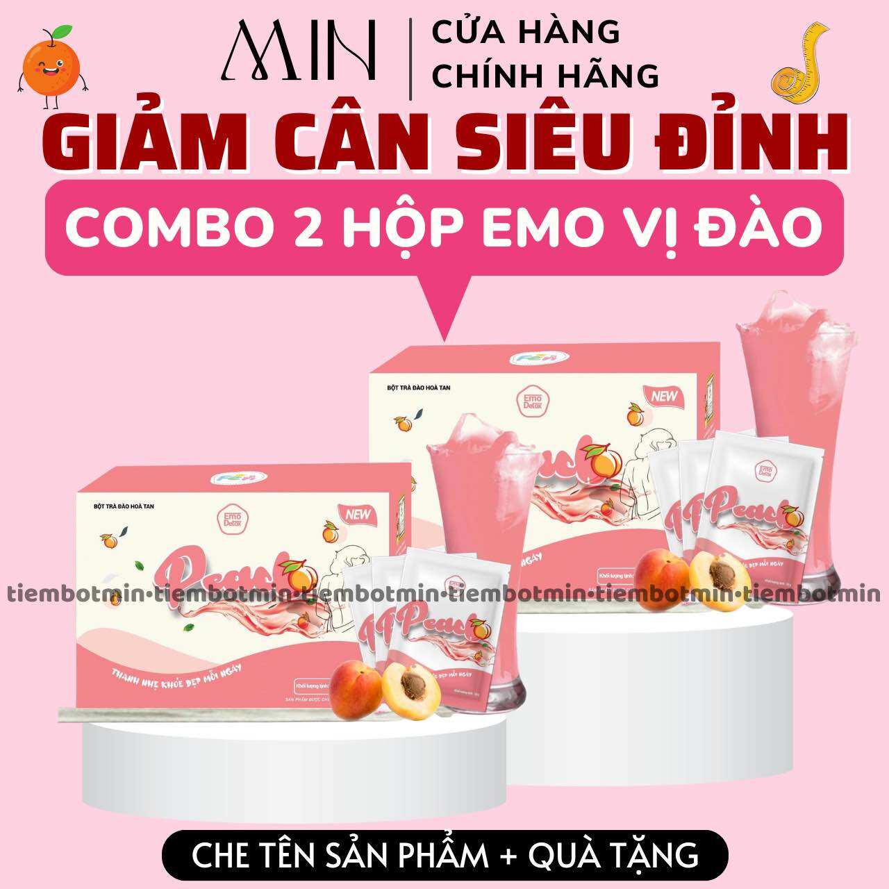 Combo 2 hộp vị cam vitamin c giam can nhanh an toan/ hieu qua