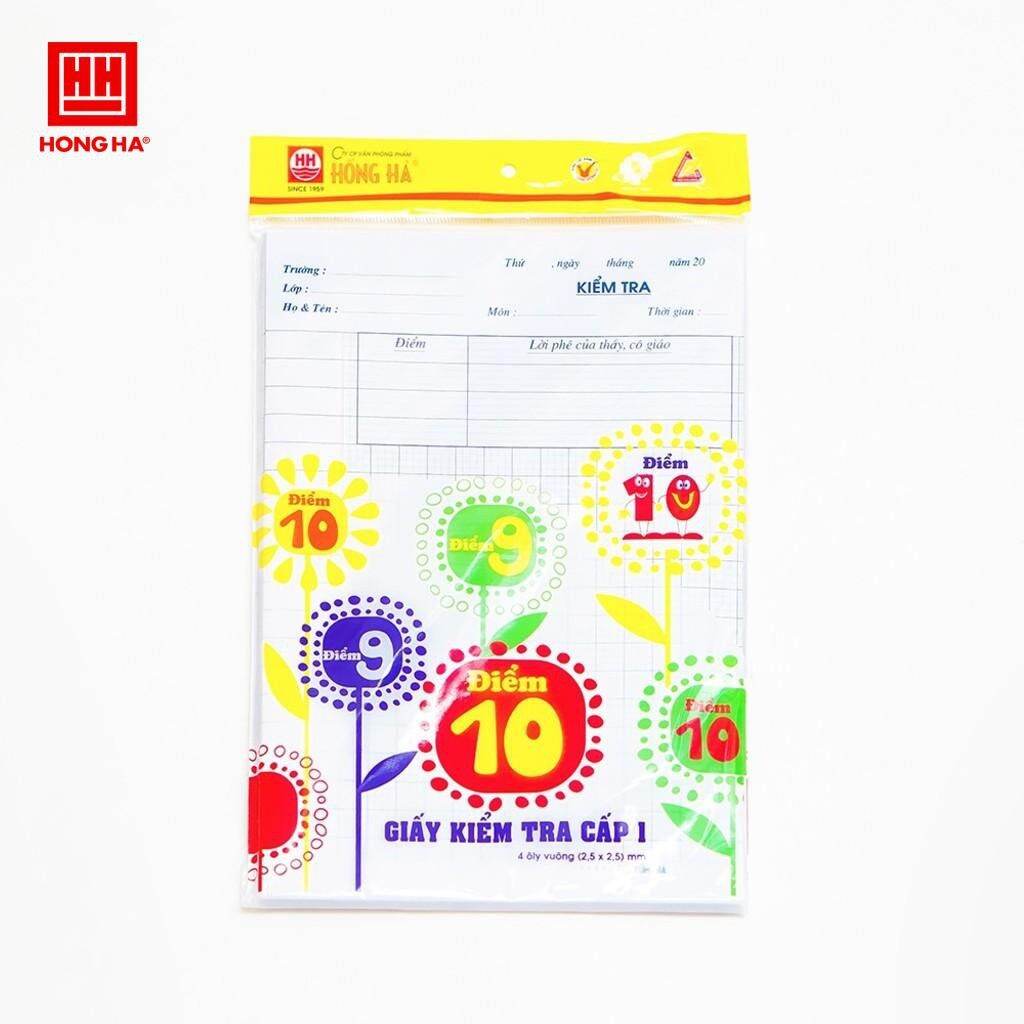 Giấy kiểm tra cấp 1 Hồng Hà