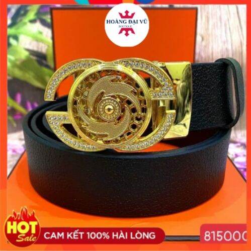Thắt lưng nam xoay mặt xoay dây da thật - dây nịt nam hàng cao cấp