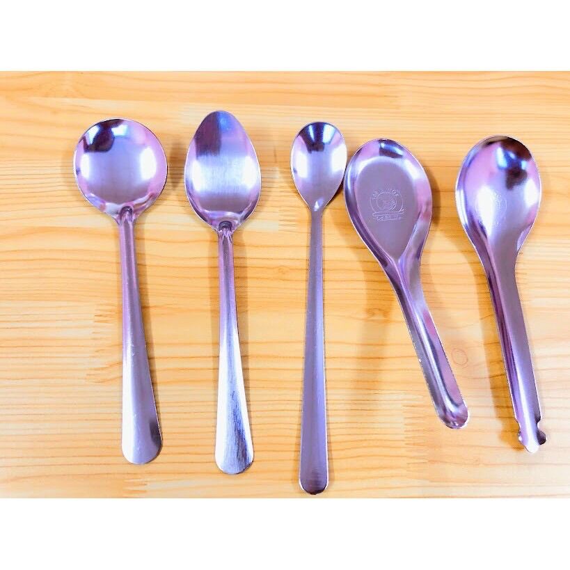 set 1 cái muỗng inox các loại giá rẻ ( muỗng cafe dài )