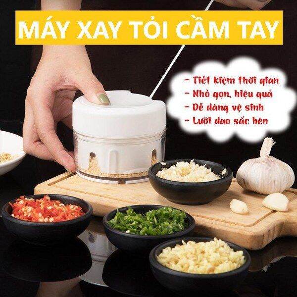 Máy xay tỏi ớt đa năng kéo tay