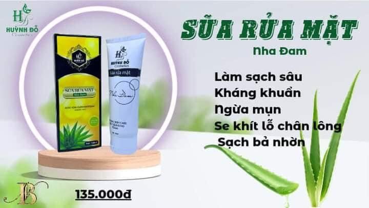 sữa rửa mặt nha đam huỳnh đỗ (2 chai 240k)