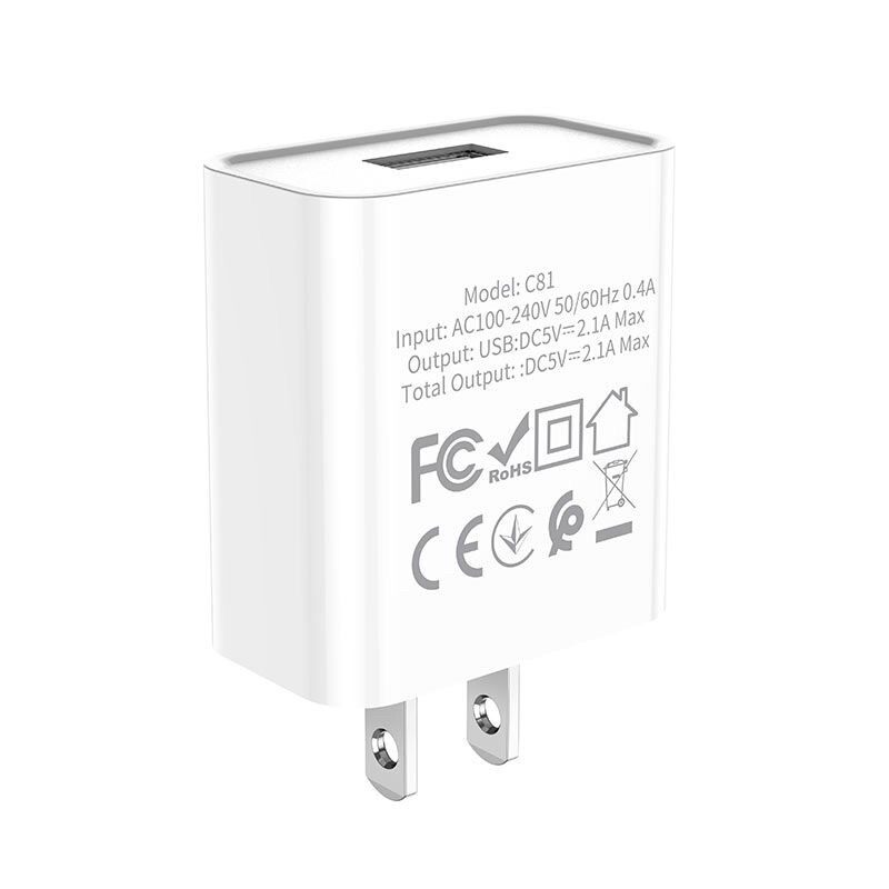 Củ sạc nhanh HOCO C81 (5V-2.1A),cốc sạc nhanh cho ĐT